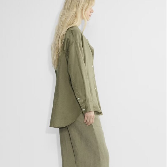 NWT Aritzia Wilfred Relaxed Linen Shirt - Picture 2 of 2